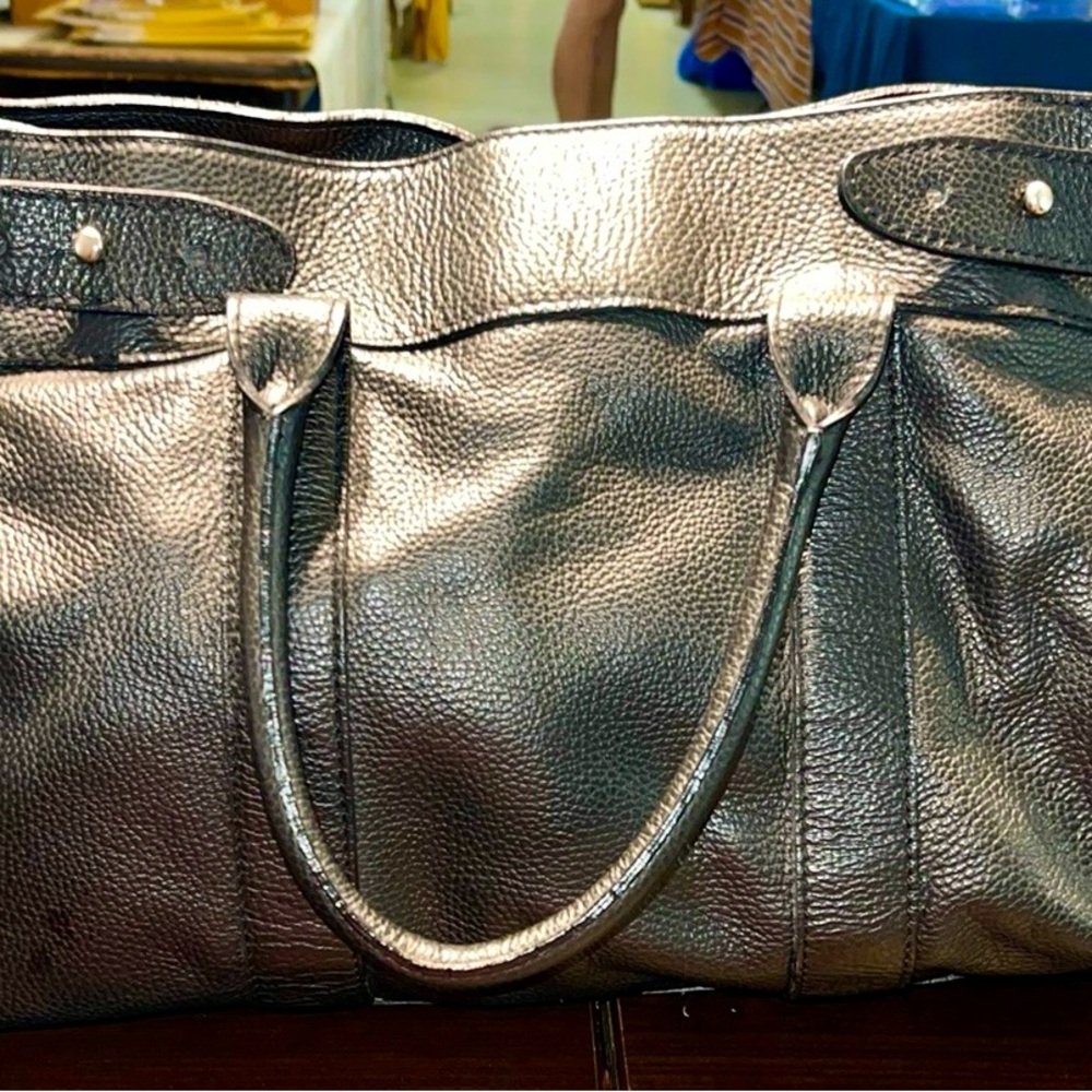 Claudia Firenze Black Embossed Leather Tote..Made in Italy🔥🔥🔥